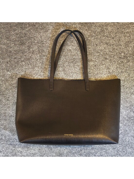 Mansur Gavriel Handbags - Mansur Gavriel Black Leather Tote Bag